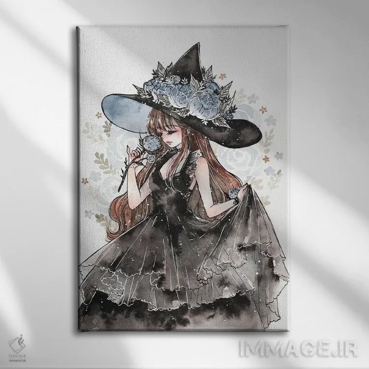 تابلو دکوراتیو جادوگر گل صدتومانی اثر چریوکی - نمای روبهرو روی دیوار