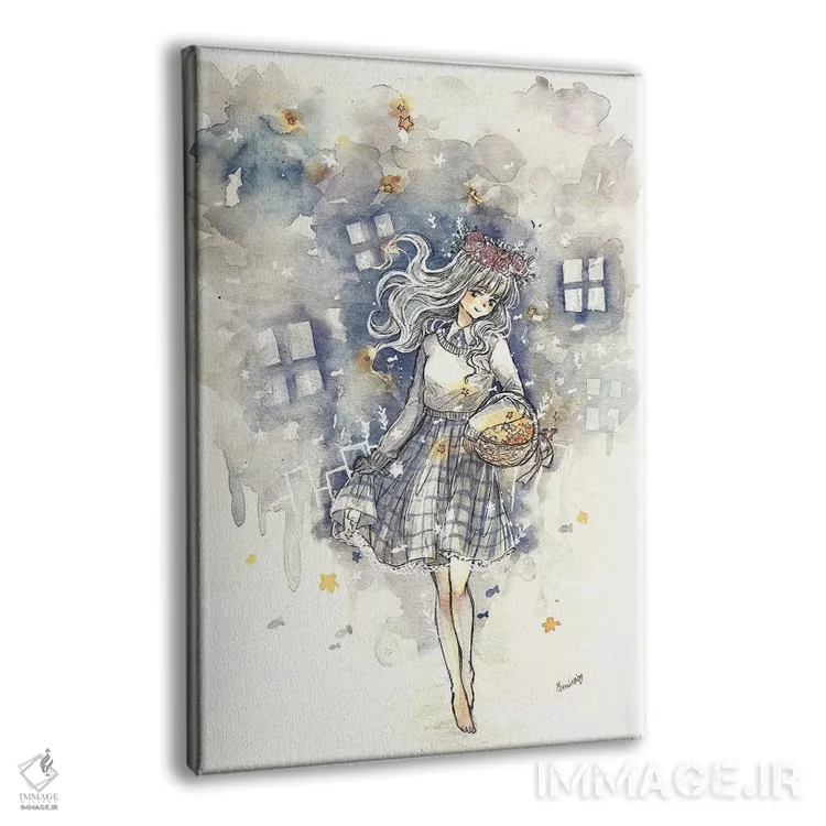 تابلو دکوراتیو جمع آورنده ستاره ها اثر چریوکی - نمای پرسپکتیو محصول