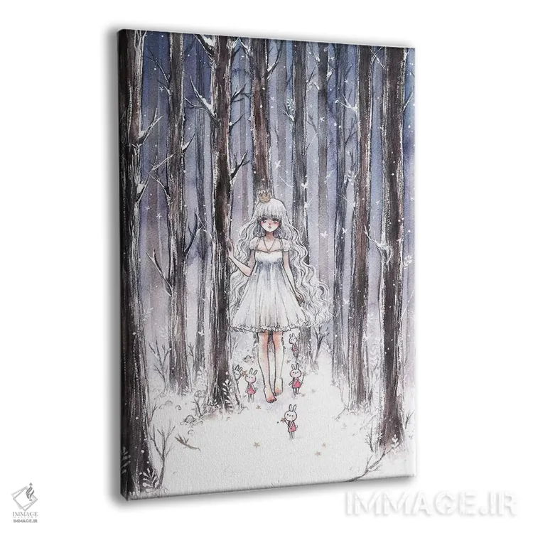 تابلو دکوراتیو شب برفی اثر چریوکی - نمای پرسپکتیو محصول