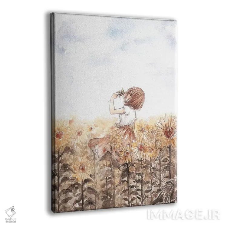 تابلو دکوراتیو رویاپرداز گل آفتابگردان اثر چریوکی - نمای پرسپکتیو محصول