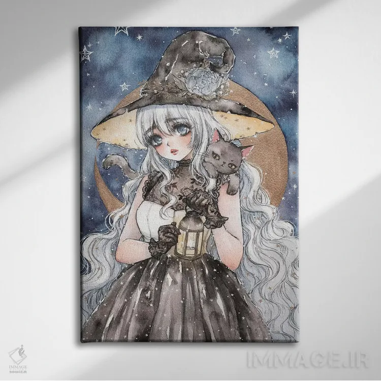 تابلو دکوراتیو جادوگر ستاره دار اثر چریوکی - نمای روبهرو روی دیوار