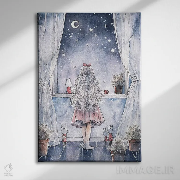 تابلو دکوراتیو آرزو کن بر یک ستاره اثر چریوکی - نمای روبهرو روی دیوار