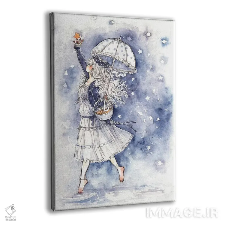 تابلو دکوراتیو بگیر یک ستاره در حال سقوط اثر چریوکی - نمای پرسپکتیو محصول