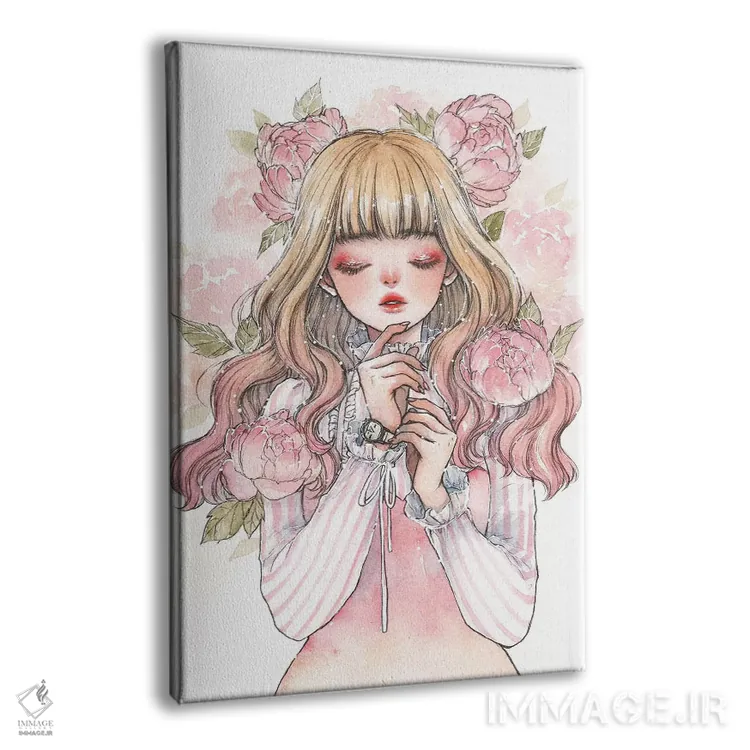 تابلو دکوراتیو سرخی گونه اثر چریوکی - نمای پرسپکتیو محصول