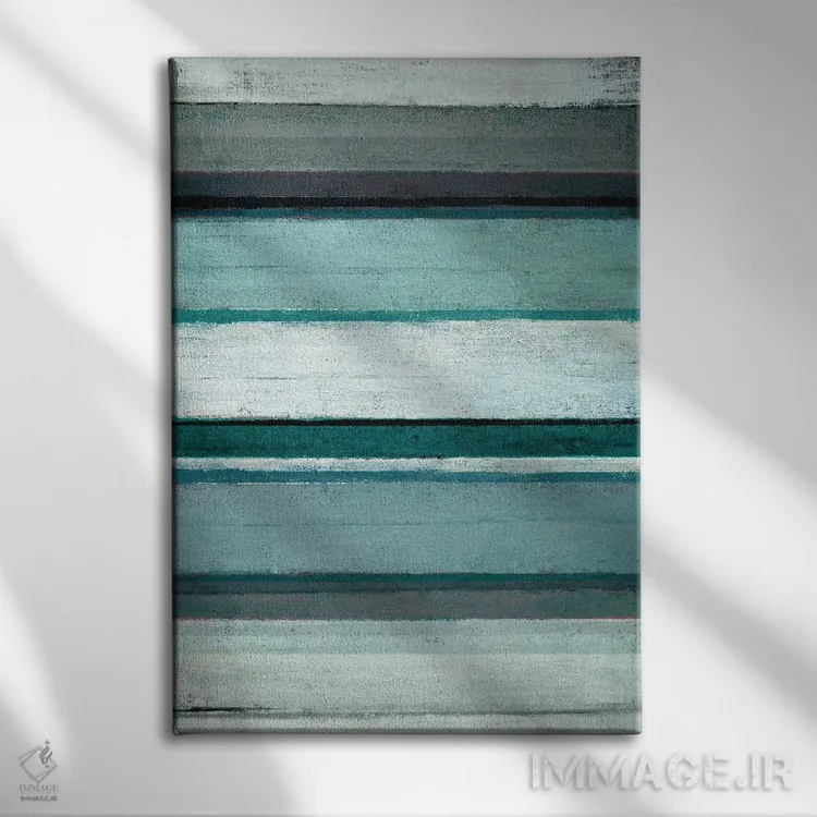 تابلو انتزاعی ارتباط اثر کارول لین تایس - نمای روبهرو روی دیوار