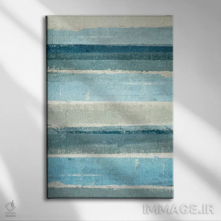 تابلو انتزاعی منطقی اثر کارول لین تایس - نمای روبهرو روی دیوار