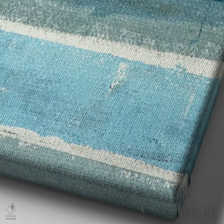 تابلو انتزاعی منطقی اثر کارول لین تایس - نمای نزدیک بافت بوم