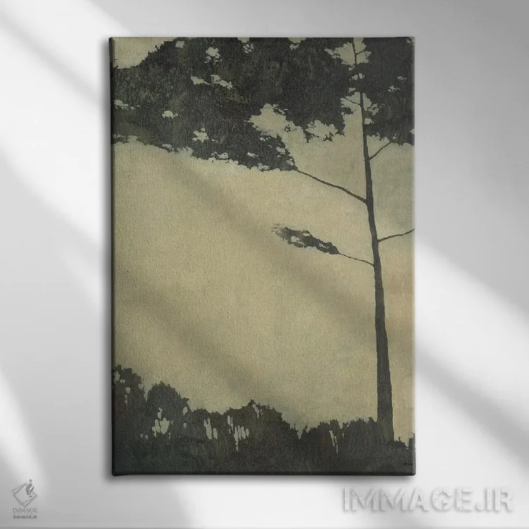 تابلو دکوراتیو "چشم انداز درختی یازده" اثر رابرت شارون - نمای روبهرو روی دیوار
