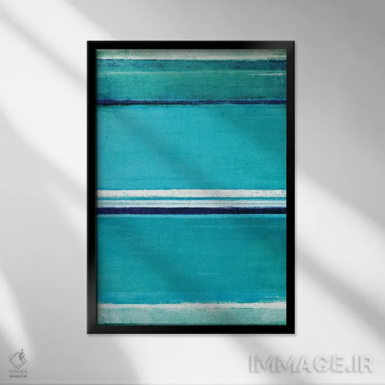 تابلو انتزاعی دوامش بده اثر کارول لین تایس - نمای قابدار مشکی