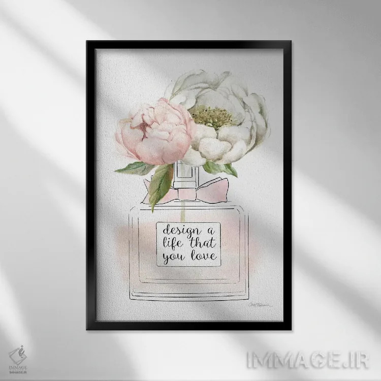 تابلو دکوراتیو "عطر گل دو" اثر کارول رابینسون - نمای قابدار مشکی