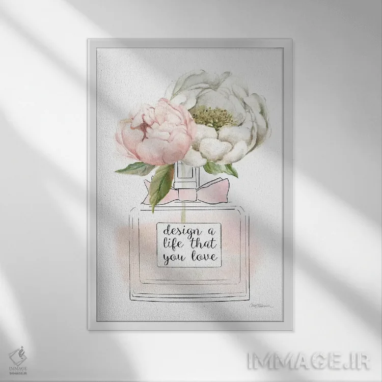 تابلو دکوراتیو "عطر گل دو" اثر کارول رابینسون - نمای قابدار سفید