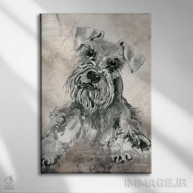 تابلو دکوراتیو شنوزر اثر کارول رابینسون - نمای روبهرو روی دیوار