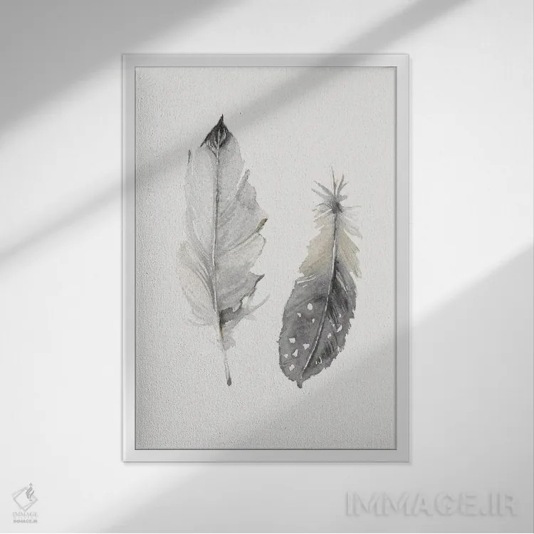 تابلو دکوراتیو پرواز خیالی II اثر کارول رابینسون - نمای قابدار سفید