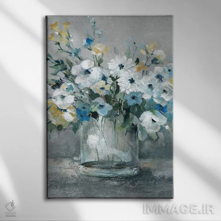 تابلو دکوراتیو شیرین ترین شکوفه ها اثر کارول رابینسون - نمای روبهرو روی دیوار