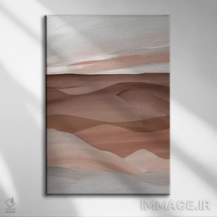 تابلو انتزاعی دره سدونا اثر کارول رابینسون - نمای روبهرو روی دیوار