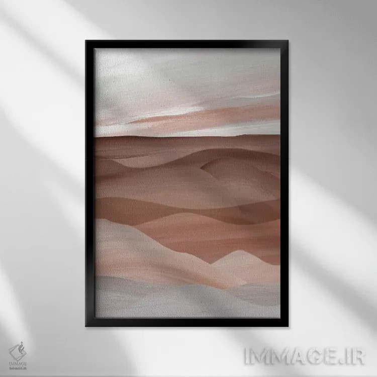 تابلو انتزاعی دره سدونا اثر کارول رابینسون - نمای قابدار مشکی