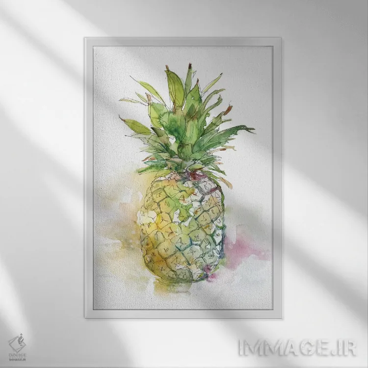 تابلو مینیمال رسیده خوشمزه I اثر کارول رابینسون - نمای قابدار سفید