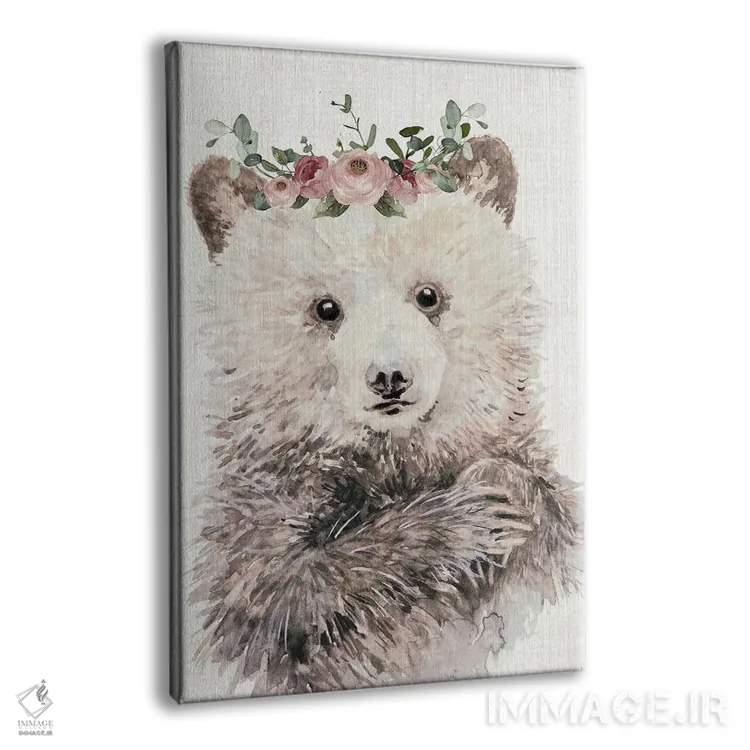 تابلو مدرن توله شیک پوش اثر کارول رابینسون - نمای پرسپکتیو محصول