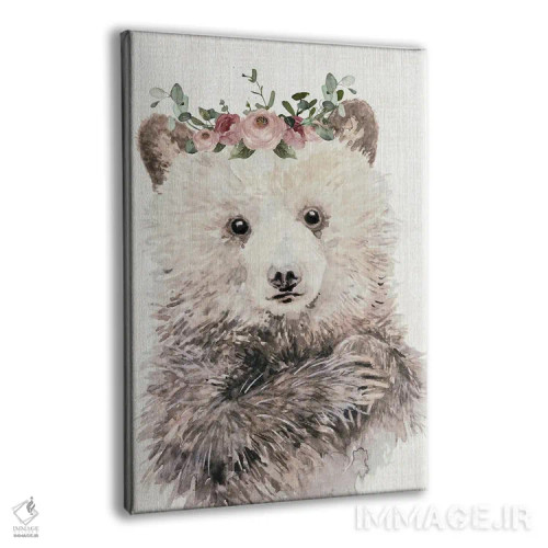 تابلو مدرن توله شیک پوش اثر کارول رابینسون - نمای پرسپکتیو محصول