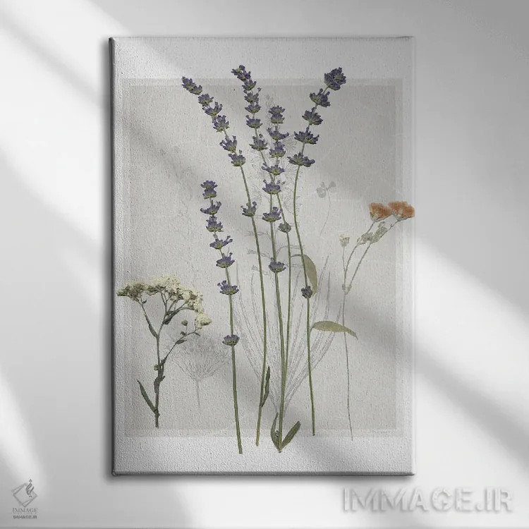 تابلو مدرن صفحه تحقیق میدانی I اثر کارول رابینسون - نمای روبهرو روی دیوار