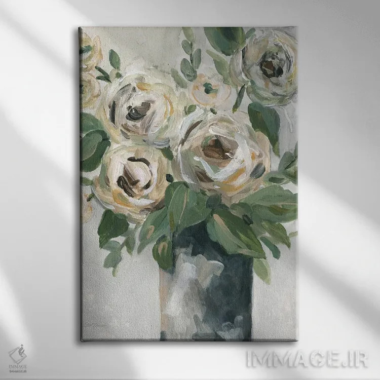 تابلو مدرن عمق گل ها اثر کارول رابینسون - نمای روبهرو روی دیوار