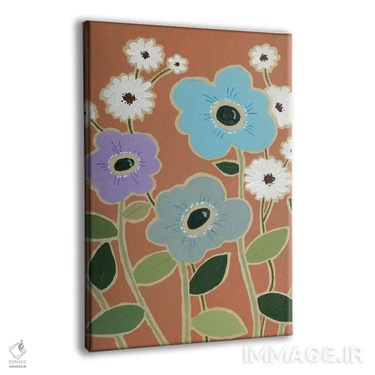 تابلو دکوراتیو گل چوبی IV اثر کارول رابینسون - نمای پرسپکتیو محصول