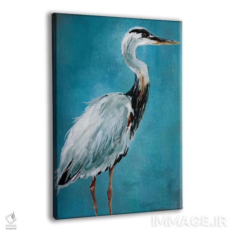 تابلو دکوراتیو حواصیل آبی بزرگ I اثر کارول رابینسون - نمای پرسپکتیو محصول