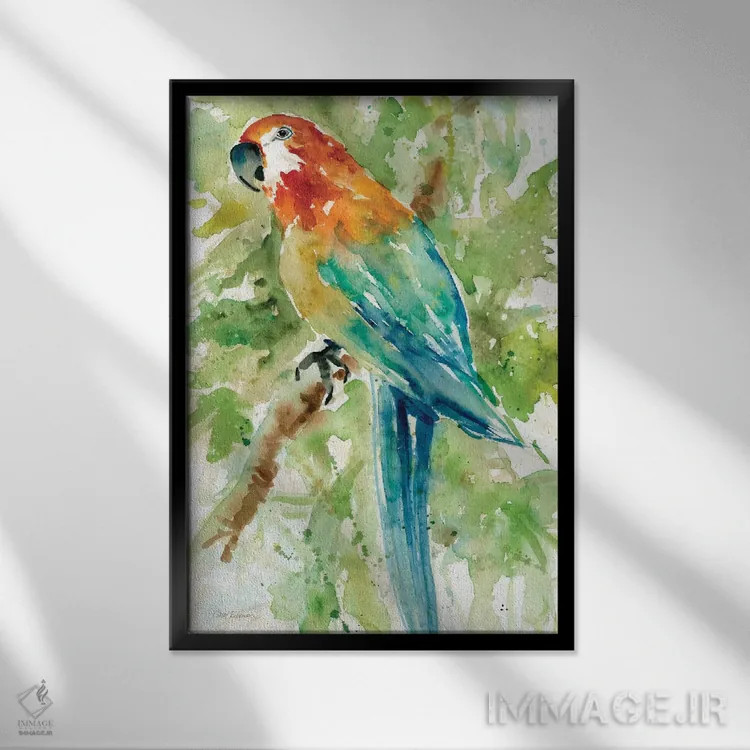 تابلو دکوراتیو زیبایی جزیره II اثر کارول رابینسون - نمای قابدار مشکی