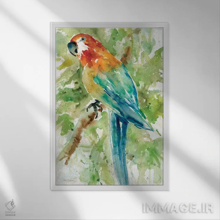تابلو دکوراتیو زیبایی جزیره II اثر کارول رابینسون - نمای قابدار سفید