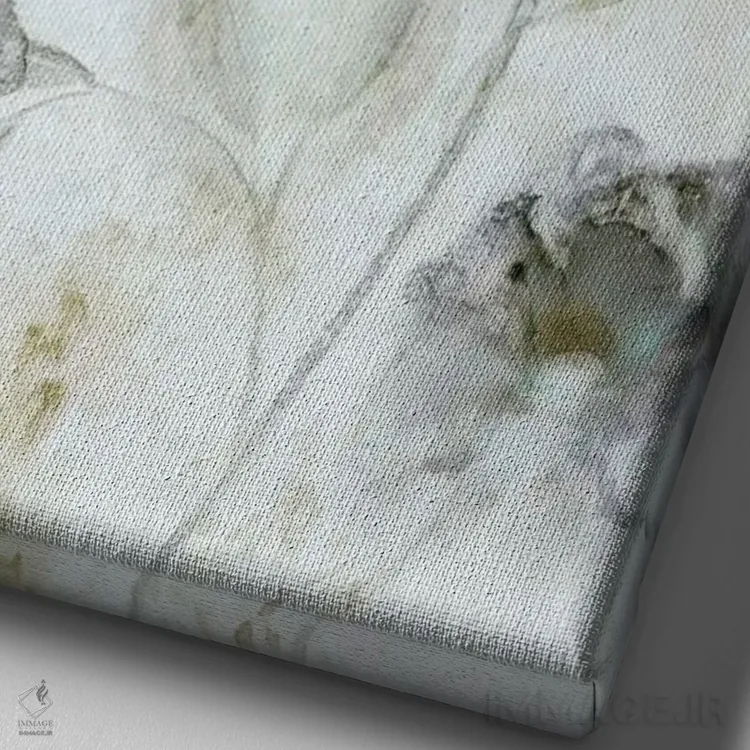 تابلو دکوراتیو صد تومانی صبحگاهی اثر کارول رابینسون - نمای نزدیک بافت بوم