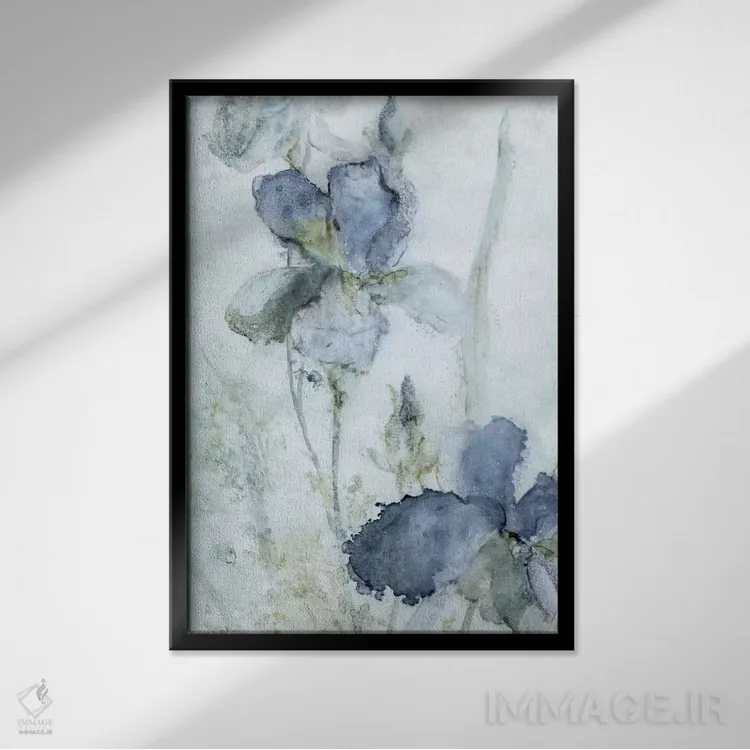 تابلو دکوراتیو زنبق صبحگاهی اثر کارول رابینسون - نمای قابدار مشکی