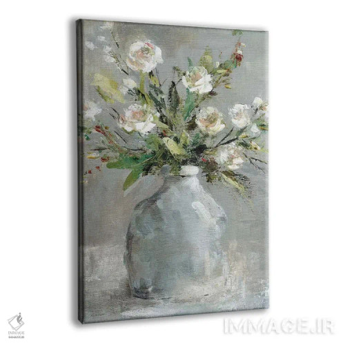 تابلو مدرن دسته گل روستایی I اثر کارول رابینسون - نمای پرسپکتیو محصول