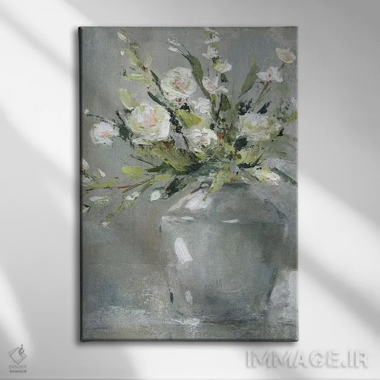 تابلو مدرن دسته گل روستایی II اثر کارول رابینسون - نمای روبهرو روی دیوار