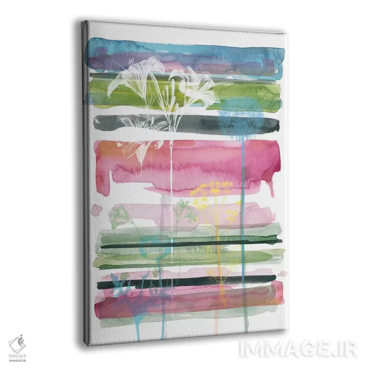 تابلو انتزاعی سایه نمای تابستان باغ اس بری شماره ۳ اثر کارول رابینسون - نمای پرسپکتیو محصول
