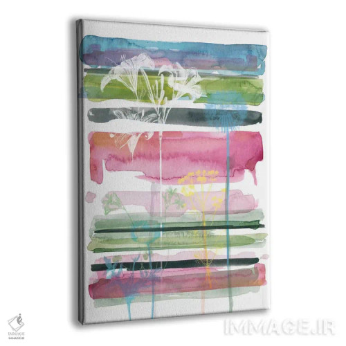 تابلو انتزاعی سایه نمای تابستان باغ اس بری شماره ۳ اثر کارول رابینسون - نمای پرسپکتیو محصول