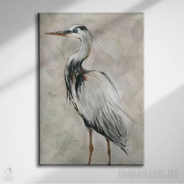 تابلو دکوراتیو درنا در گرگ ومیش شماره ۲ اثر کارول رابینسون - نمای روبهرو روی دیوار