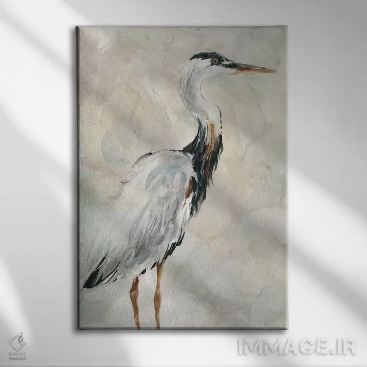 تابلو دکوراتیو درنا در گرگ ومیش شماره ۱ اثر کارول رابینسون - نمای روبهرو روی دیوار