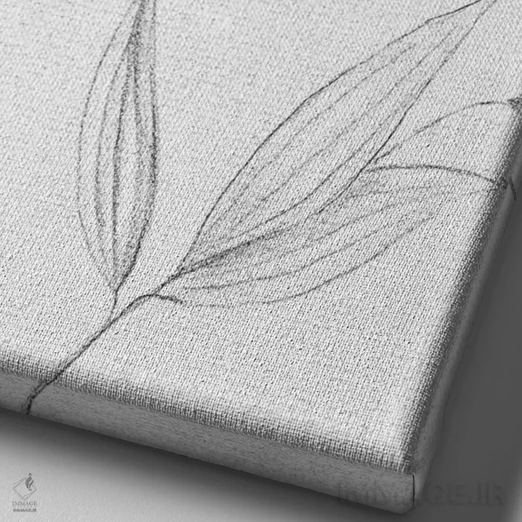 تابلو دکوراتیو طرح گل صدتومانی اثر کارول رابینسون - نمای نزدیک بافت بوم