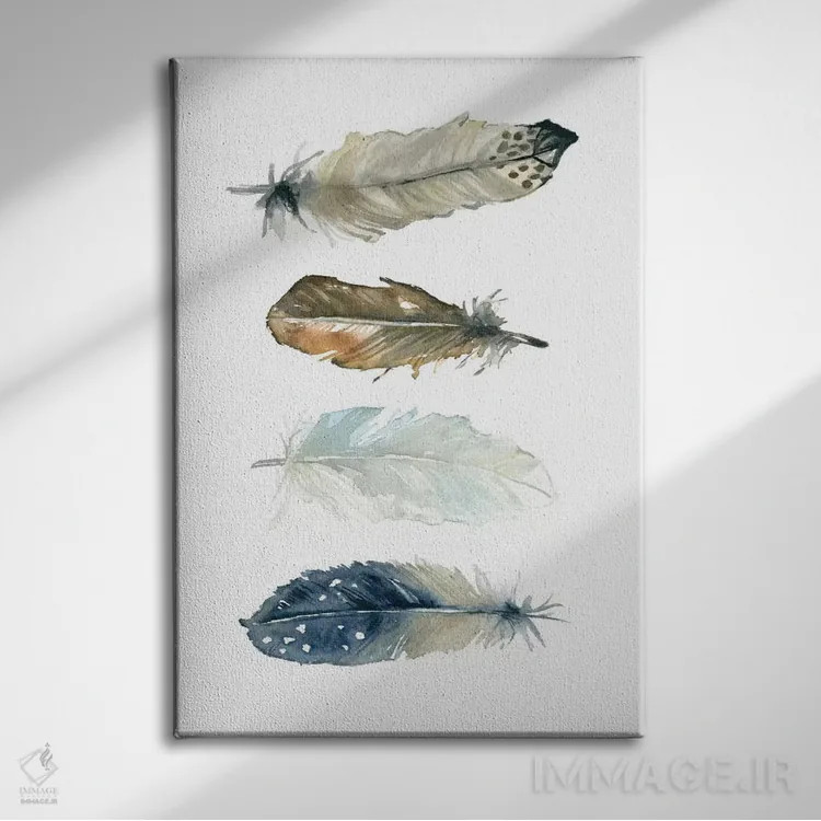 تابلو مدرن مجموعه پر شماره ۱ اثر کارول رابینسون - نمای روبهرو روی دیوار