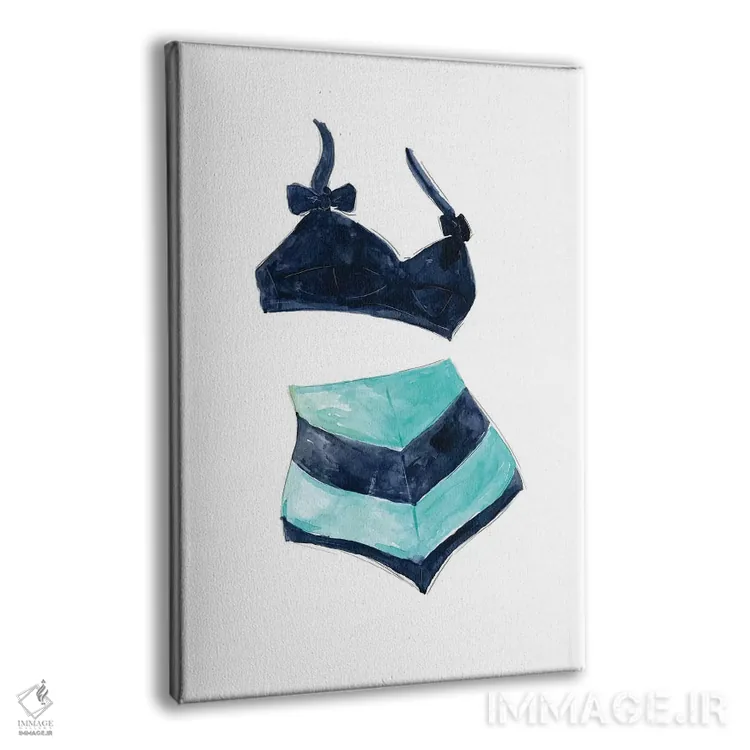 تابلو دکوراتیو مایوی کلاسیک شماره ۳ اثر کارول رابینسون - نمای پرسپکتیو محصول