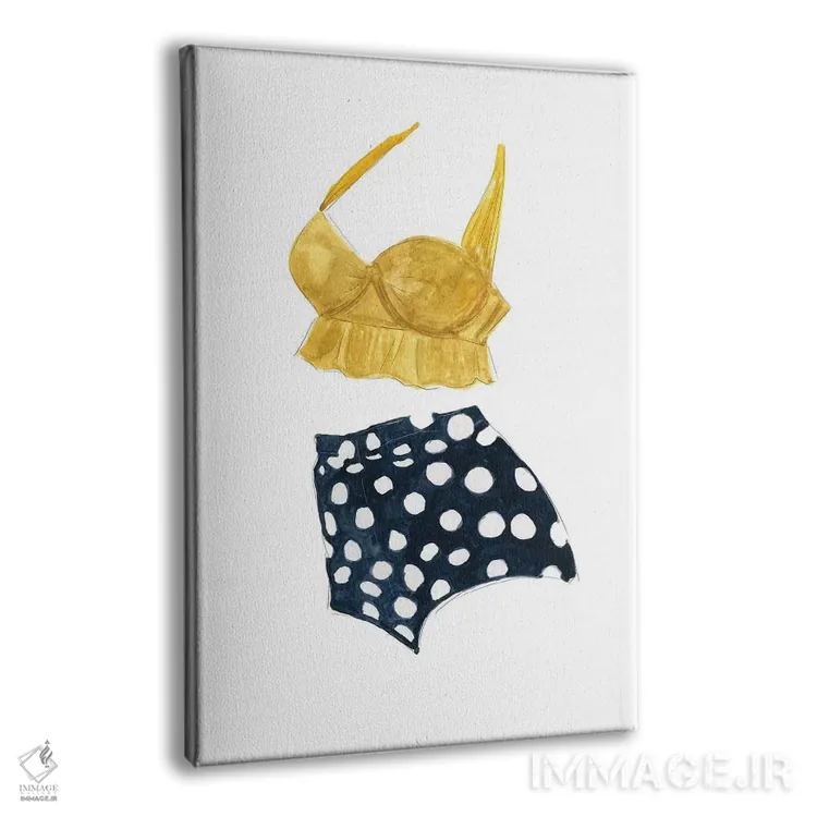 تابلو دکوراتیو مایوی کلاسیک شماره ۴ اثر کارول رابینسون - نمای پرسپکتیو محصول