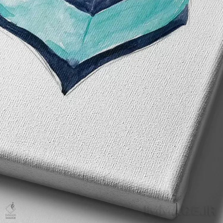 تابلو دکوراتیو مایوی کلاسیک شماره ۳ اثر کارول رابینسون - نمای نزدیک بافت بوم