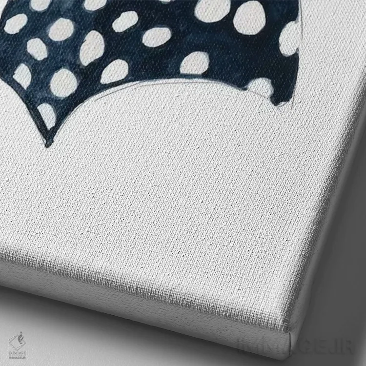 تابلو دکوراتیو مایوی کلاسیک شماره ۴ اثر کارول رابینسون - نمای نزدیک بافت بوم