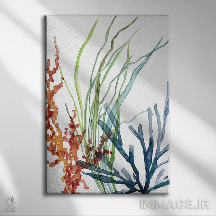 تابلو دکوراتیو باغ دریایی ۱ اثر کارول رابینسون - نمای روبهرو روی دیوار
