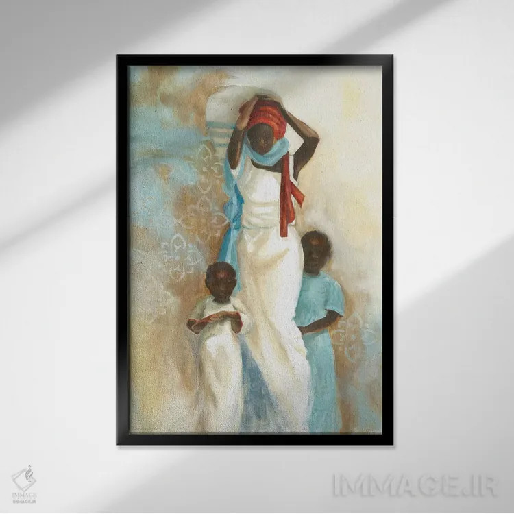 تابلو دکوراتیو قدرت عشق ۲ اثر کارول رابینسون - نمای قابدار مشکی