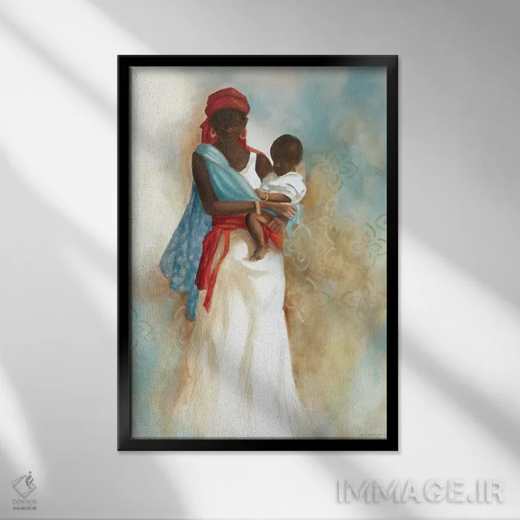 تابلو دکوراتیو قدرت عشق ۱ اثر کارول رابینسون - نمای قابدار مشکی