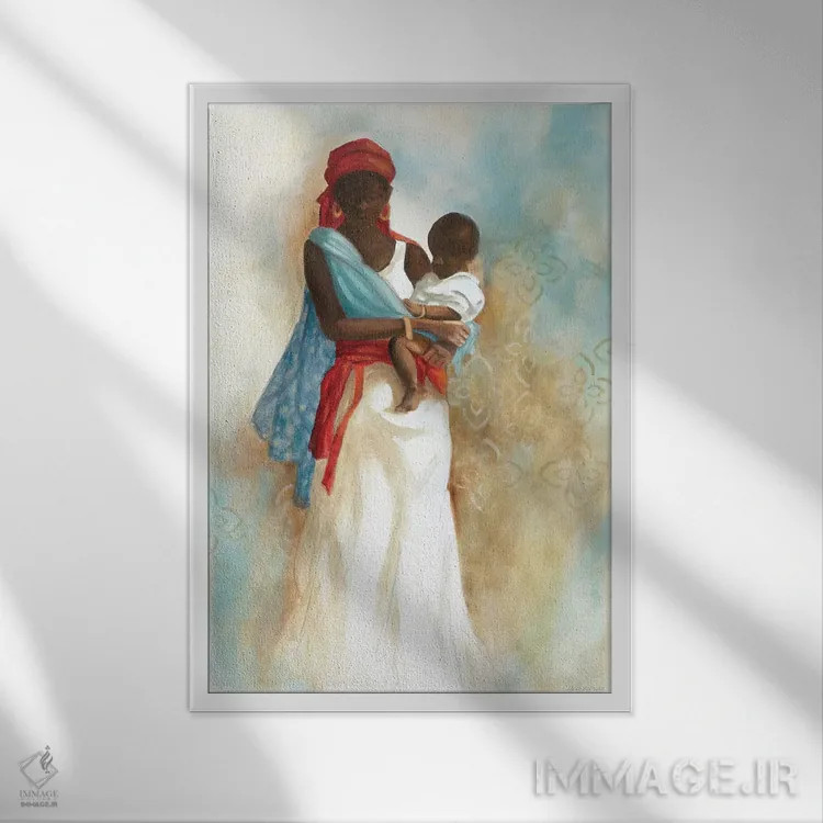 تابلو دکوراتیو قدرت عشق ۱ اثر کارول رابینسون - نمای قابدار سفید