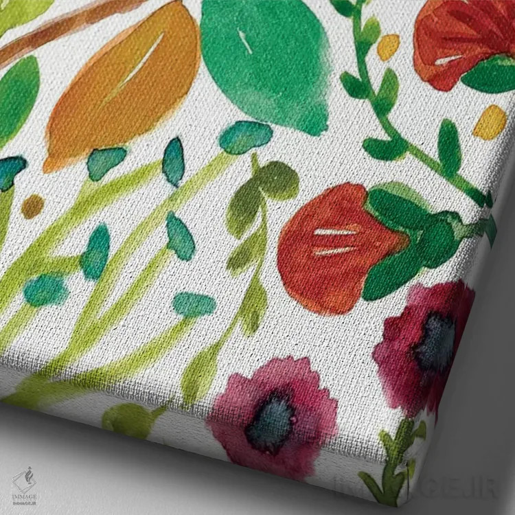 تابلو دکوراتیو او برخاسته است اثر کارول رابینسون - نمای نزدیک بافت بوم