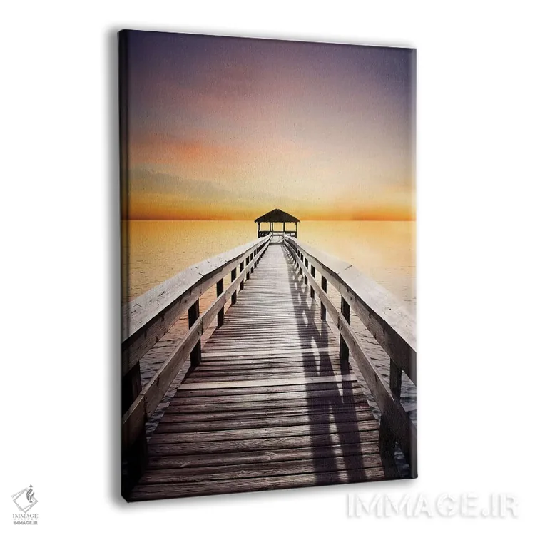 تابلو دکوراتیو ساعتی آرام اثر ناتالی کارپنتری - نمای پرسپکتیو محصول