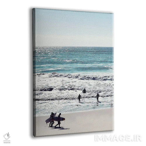 تابلو دکوراتیو بهشت موج سواران اثر ناتالی کارپنتری - نمای پرسپکتیو محصول